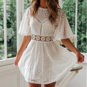 Floral Cutout Dress